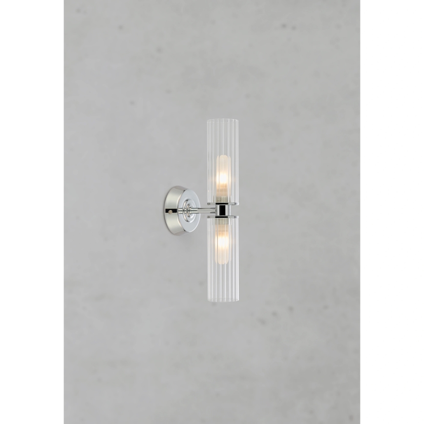 Markslöjd 109027 - Kylpyhuoneen seinävalaisin RIMINI 2xG9/20W/230V IP44 kiiltävä kromi