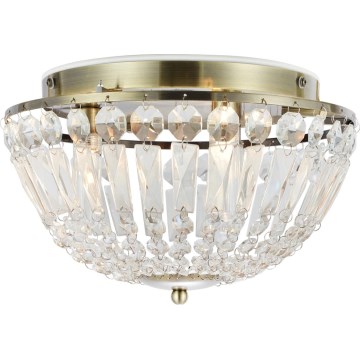 Markslöjd 109031 - Kylpyhuoneen kattovalaisin ESTELLE 3xG9/20W/230V halkaisija 30 cm IP44 messinki