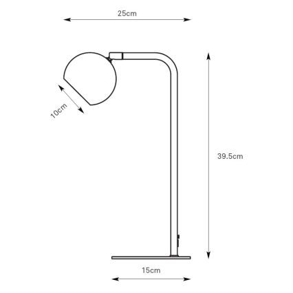 Markslöjd 109033 - POP-pöytälamppu 1xGU10/7W/230V, ruskea