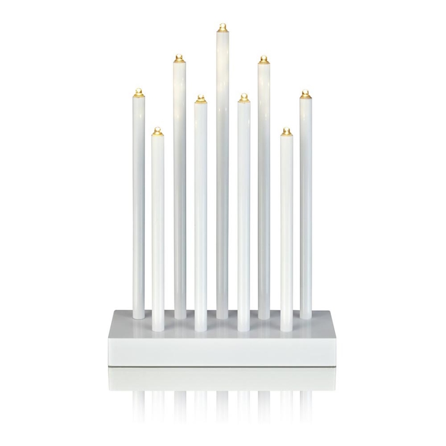 Markslöjd 702588 - LED-joulukynttilänjalka VIIK 9xLED/0,54W/230/3V valkoinen