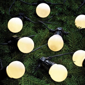 Markslöjd 703180 - LED jouluvalot ulos DAKKE 10xLED 7,5m IP44 lämmin valkoinen