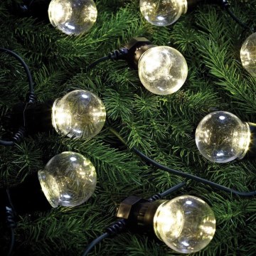 Markslöjd 703181 - LED jouluvalot ulos DAKKE 10xLED 7,5m IP44 lämmin valkoinen