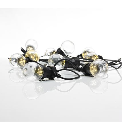 Markslöjd 703181 - LED jouluvalot ulos DAKKE 10xLED 7,5m IP44 lämmin valkoinen