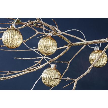 Markslöjd 703781 - LED-jouluketju BIGSOLO 10xLED/3xAA 1,65m lämpimänvalkoinen