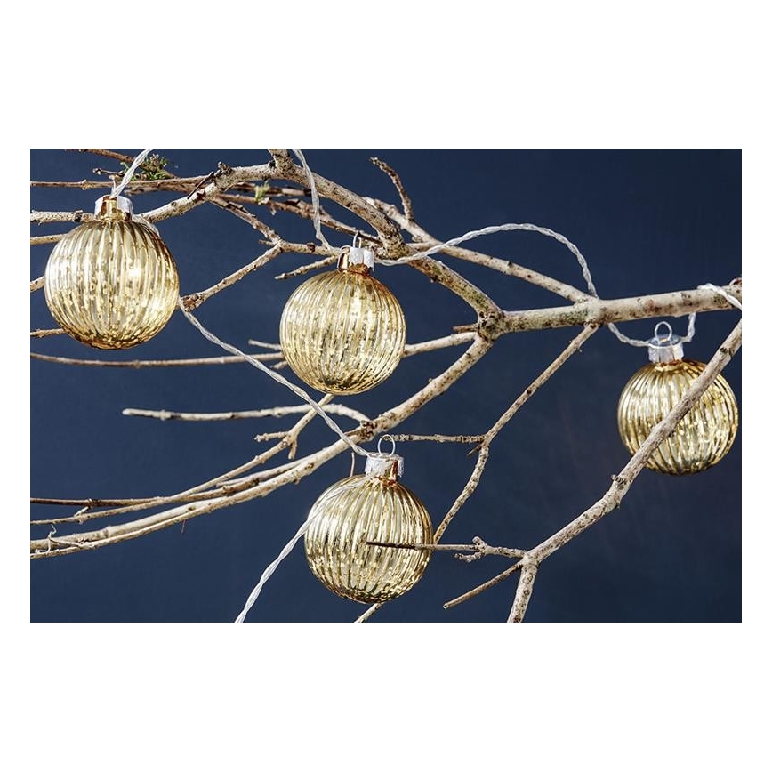 Markslöjd 703781 - LED-jouluketju BIGSOLO 10xLED/3xAA 1,65m lämpimänvalkoinen