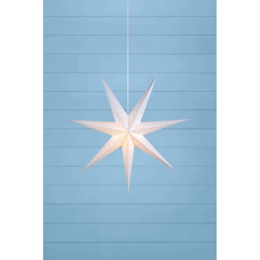 Markslöjd 703876 - SOLVALLA joulukoriste 1xE14/25W/230V Ø 75 cm valkoinen
