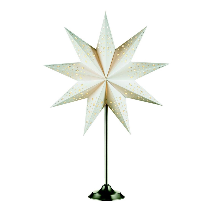 Markslöjd 704116 - joulukoristeet SOLVALLA 1xE14/25W/230V valkoinen 64 cm