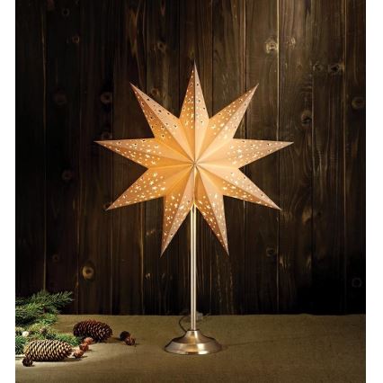 Markslöjd 704116 - joulukoristeet SOLVALLA 1xE14/25W/230V valkoinen 64 cm