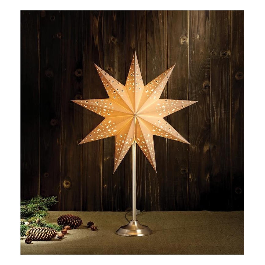 Markslöjd 704116 - joulukoristeet SOLVALLA 1xE14/25W/230V valkoinen 64 cm