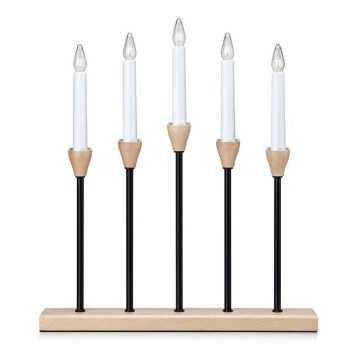 Markslöjd 704160 - Joulu kynttilänjalka JOHANSFORS 5xE10/3W/230V