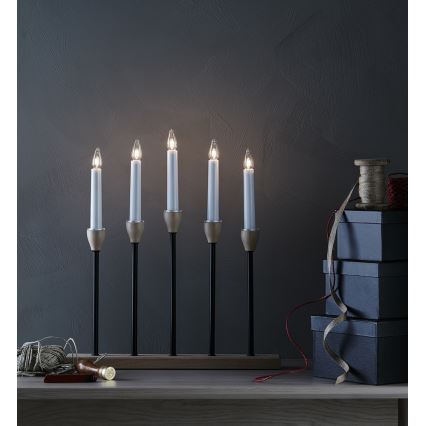 Markslöjd 704160 - Joulu kynttilänjalka JOHANSFORS 5xE10/3W/230V