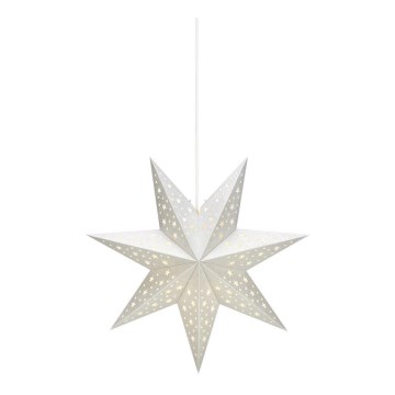 Markslöjd 704416 - joulukoristeet SOLVALLA 1xE14/25W/230V hopea 45 cm
