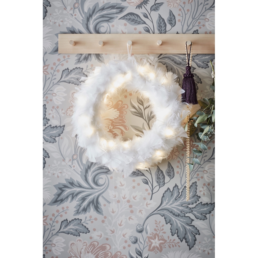 Markslöjd 705290 - LED jouluseppele FEATHER LED/1,2W/3xAA halkaisija 35 cm