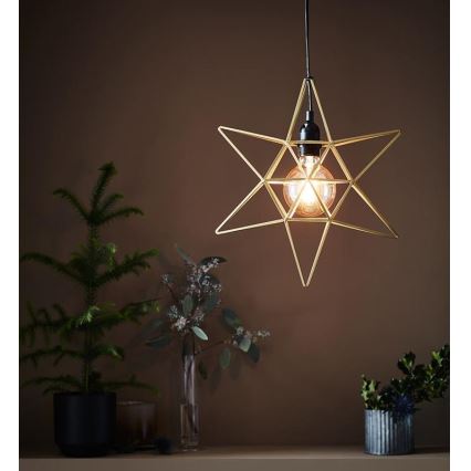 Markslöjd 705298 - joulukoristeet CONTOUR 1xE27/40W/230V kulta