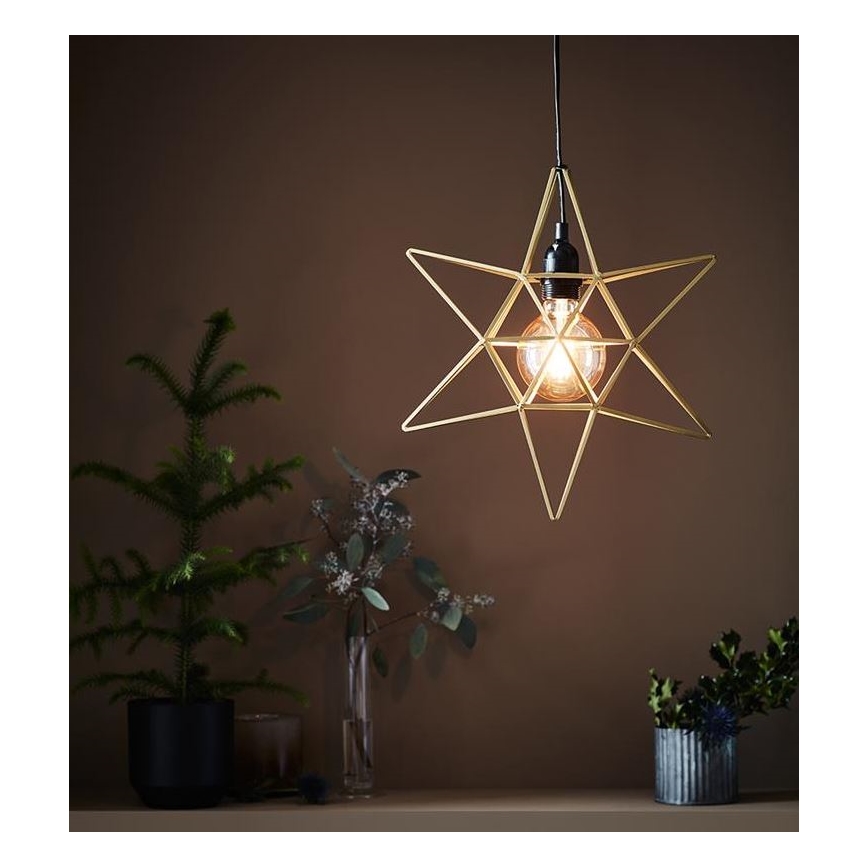 Markslöjd 705298 - joulukoristeet CONTOUR 1xE27/40W/230V kulta