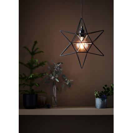 Markslöjd 705299 - joulukoristeet CONTOUR 1xE27/40W/230V musta