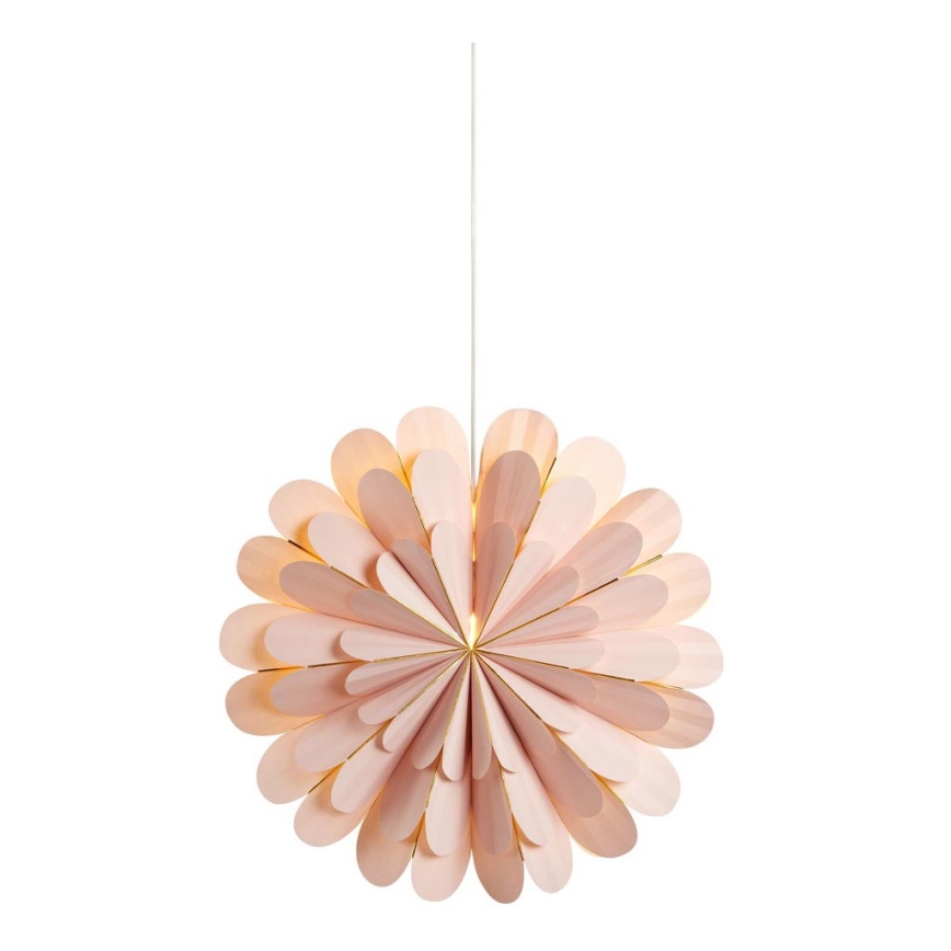 Markslöjd 705307 - joulukoristeet MARIGOLD 1xE14/25W/230V 60 cm vaaleanpunainen
