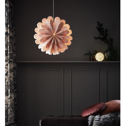 Markslöjd 705307 - joulukoristeet MARIGOLD 1xE14/25W/230V 60 cm vaaleanpunainen