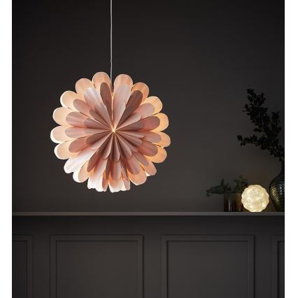 Markslöjd 705307 - joulukoristeet MARIGOLD 1xE14/25W/230V 60 cm vaaleanpunainen