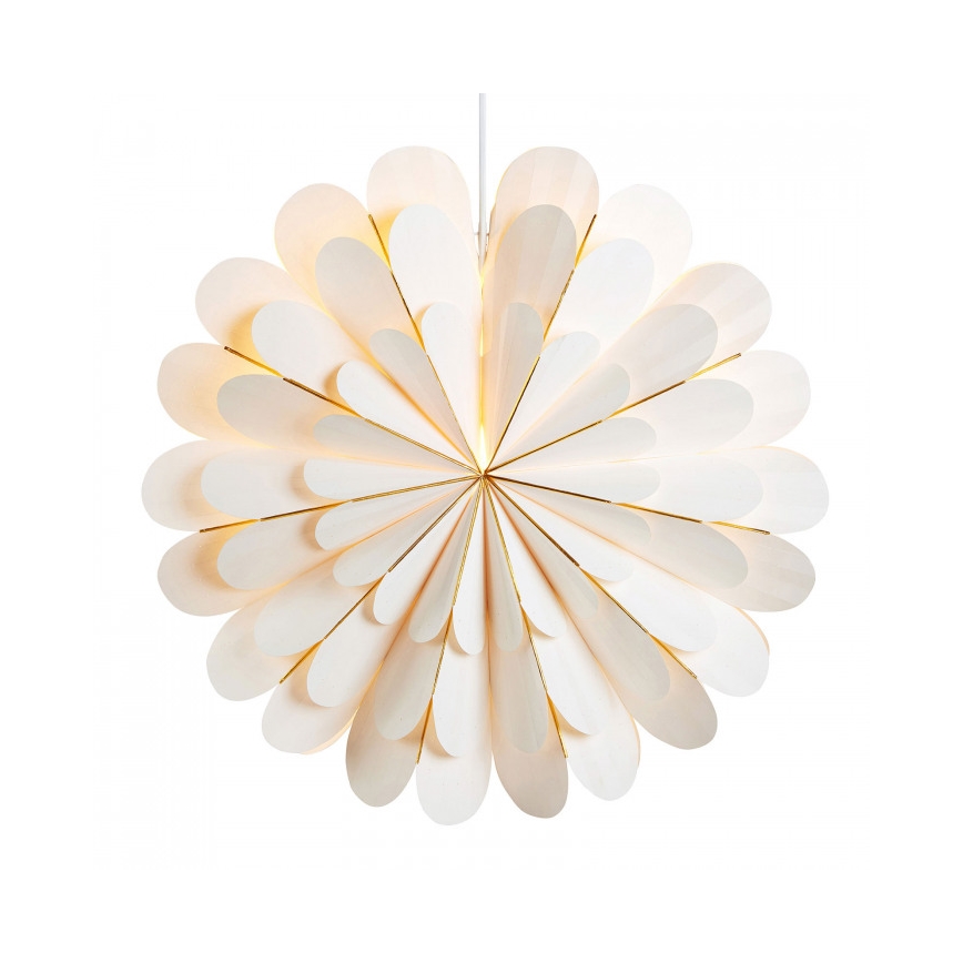 Markslöjd 705309 - Joulukoriste MARIGOLD 1xE14/25W/230V d. 60 cm valkoinen