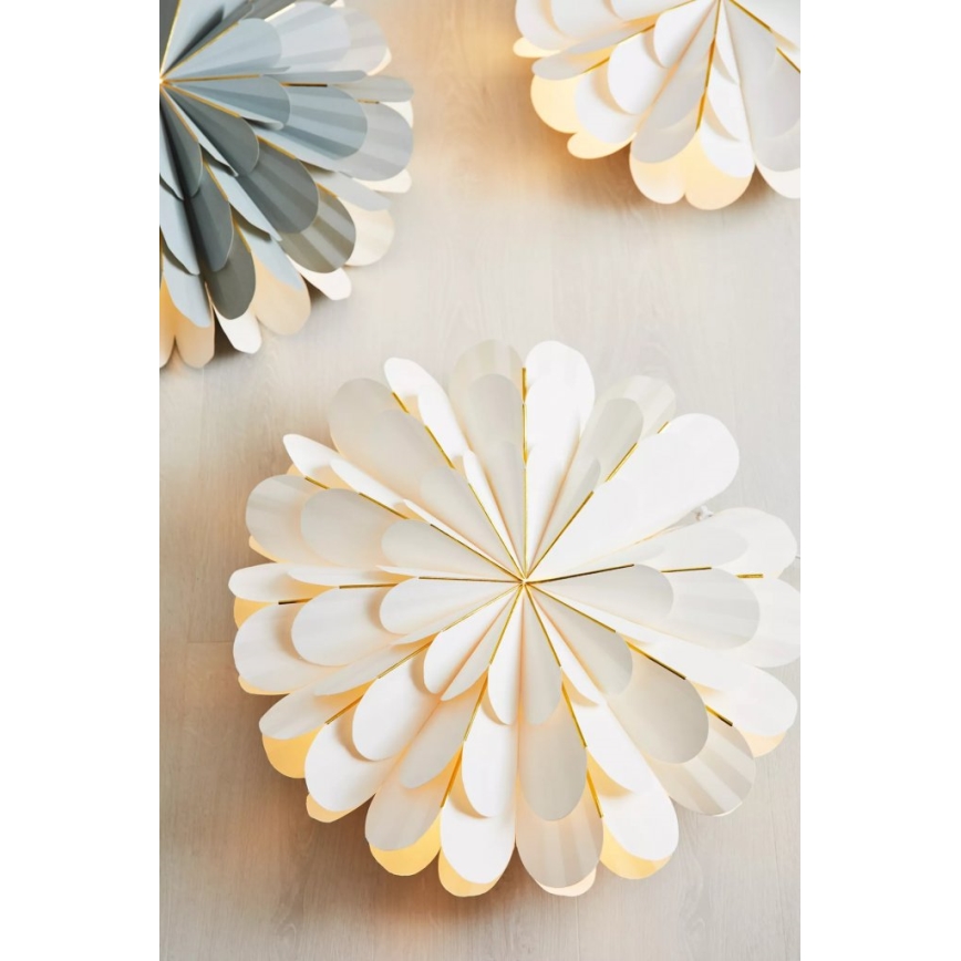 Markslöjd 705309 - Joulukoriste MARIGOLD 1xE14/25W/230V d. 60 cm valkoinen