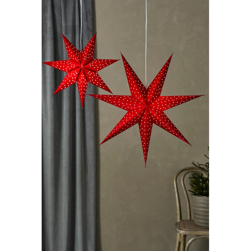 Markslöjd 705608 - LED-joulukoriste BLINK LED/0,2W/3xAA Ø 45 cm punainen