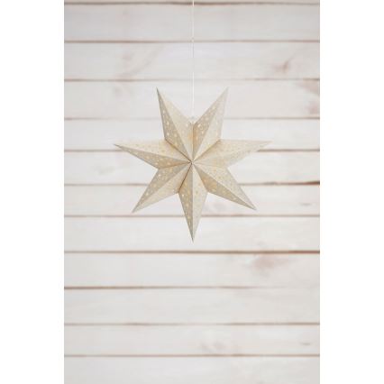 Markslöjd 705610 - BLANK LED-joulukoriste, 0,2 W/3xAA, Ø 45 cm, kultainen