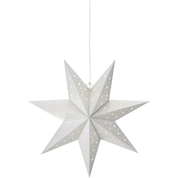 Markslöjd 705612 - LED-joulukoriste BLANK LED/0,2W/3xAA halkaisija 45 cm hopea