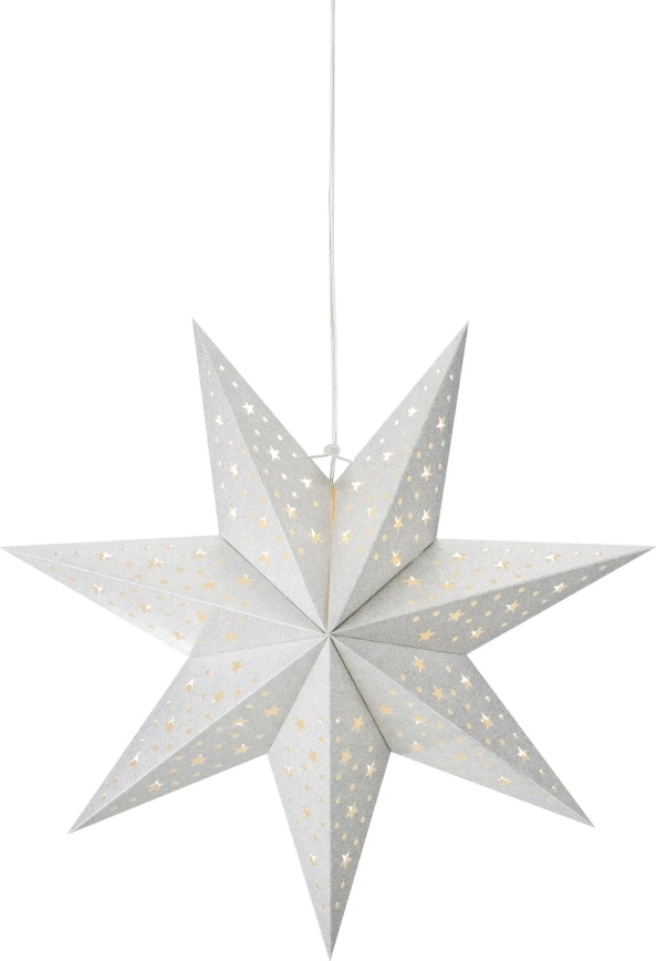 Markslöjd 705612 - LED-joulukoriste BLANK LED/0,2W/3xAA halkaisija 45 cm hopea