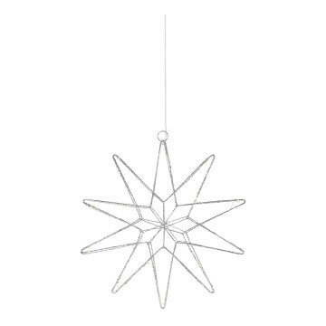 Markslöjd 705750 - LED-joulukoriste GLEAM LED/0,6W/3xAA hopea