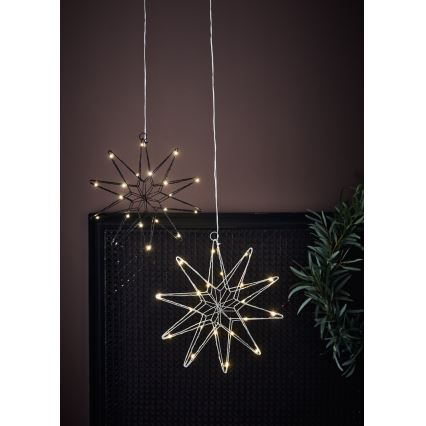 Markslöjd 705750 - LED-joulukoriste GLEAM LED/0,6W/3xAA hopea