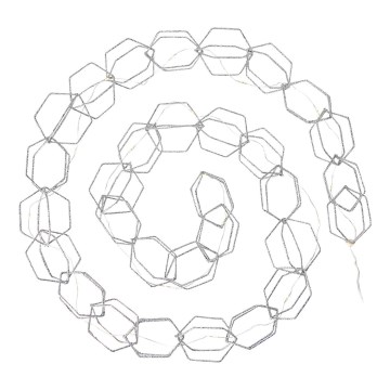 Markslöjd 705753 - LED-koristeketju SERVE LED/3xAA 1,9m hopea