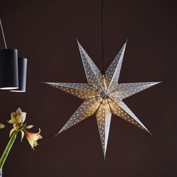 Markslöjd 705769 - joulukoristeet GLITTER 1xE14/25W/230V halkaisija 45 cm hopea