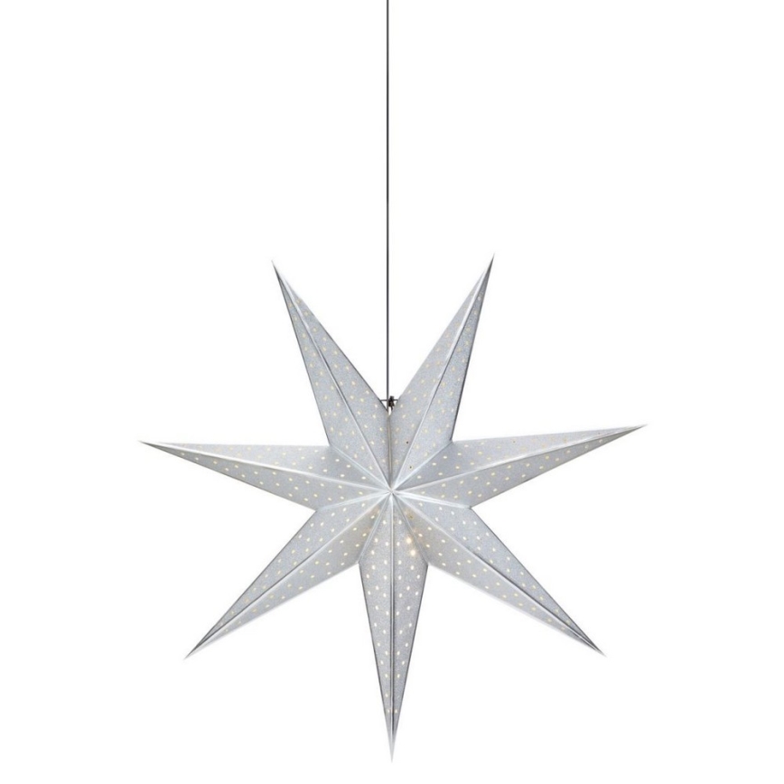 Markslöjd 705788 - Joulukoriste GLITTER 1xE14/25W/230V d. 75 cm hopea