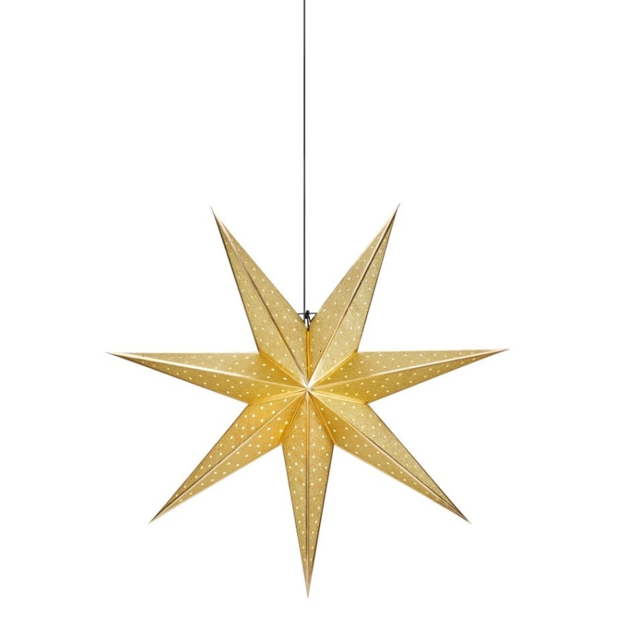 Markslöjd 705790 - Joulukoriste GLITTER 1xE14/25W/230V d. 75 cm kulta