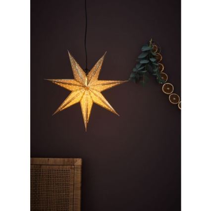 Markslöjd 705791 - Joulukoriste GLITTER 1xE14/25W/230V halk. 45 cm kulta