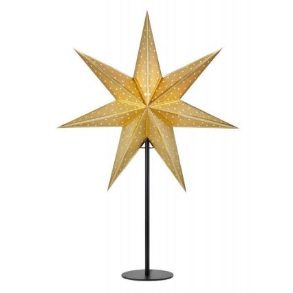 Markslöjd 705795 - Joulukoriste GLITTER 1xE14/25W/230V 65 cm musta/kulta