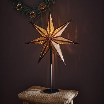 Markslöjd 705796 - Joulukoriste GLITTER 1xE14/25W/230V 65 cm pronssi/musta