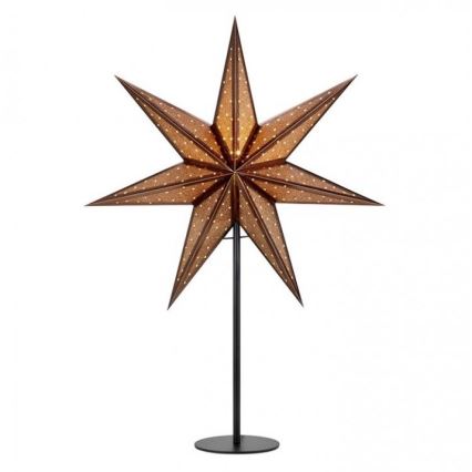 Markslöjd 705796 - Joulukoriste GLITTER 1xE14/25W/230V 65 cm pronssi/musta
