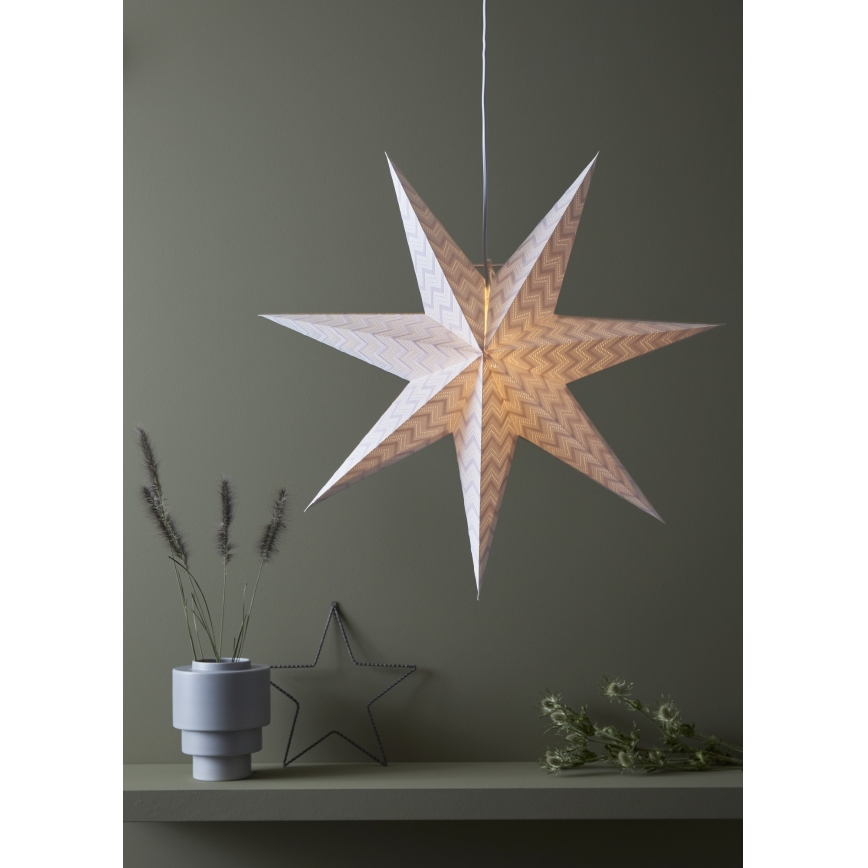 Markslöjd 705804 - joulukoristeet ADMIRA 1xE14/25W/230V halkaisija 60 cm valkoinen