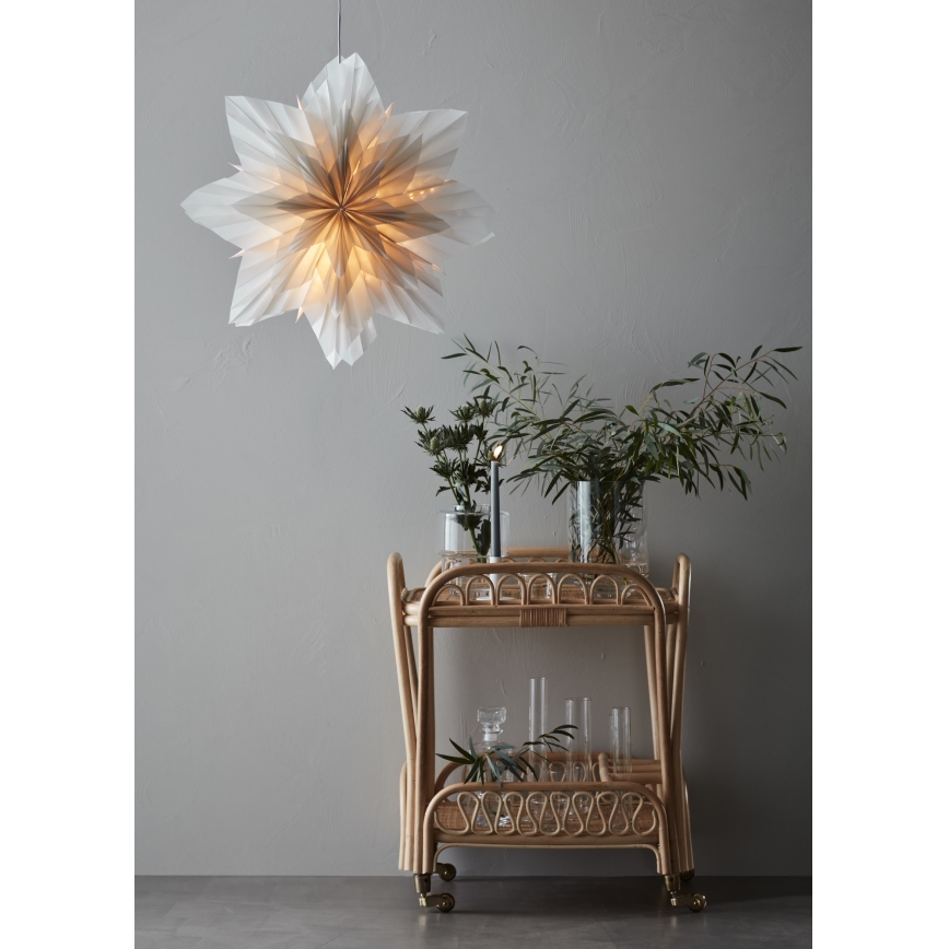 Markslöjd 705835 - joulukoristeet NEELA 1xE14/25W/230V halkaisija 60 cm harmaa