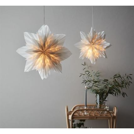 Markslöjd 705835 - joulukoristeet NEELA 1xE14/25W/230V halkaisija 60 cm harmaa