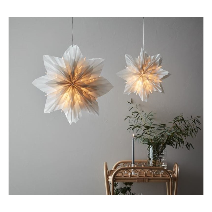 Markslöjd 705835 - joulukoristeet NEELA 1xE14/25W/230V halkaisija 60 cm harmaa