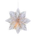Markslöjd 705837 - joulukoristeet NEELA 1xE14/25W/230V halkaisija 45 cm harmaa