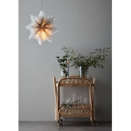 Markslöjd 705837 - joulukoristeet NEELA 1xE14/25W/230V halkaisija 45 cm harmaa