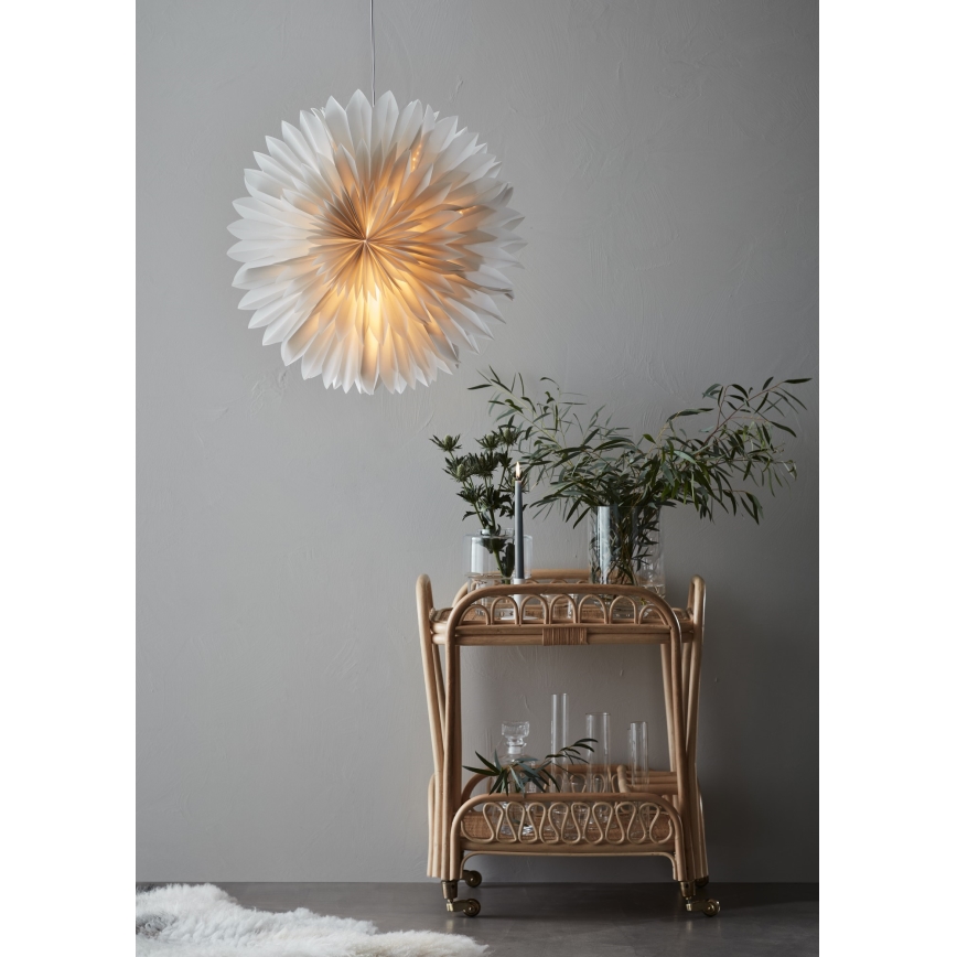 Markslöjd 705841 - joulukoristeet SOLINA 1xE14/25W/230V halkaisija 60 cm valkoinen