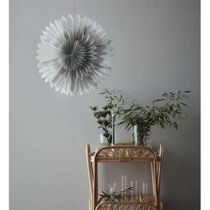 Markslöjd 705841 - joulukoristeet SOLINA 1xE14/25W/230V halkaisija 60 cm valkoinen