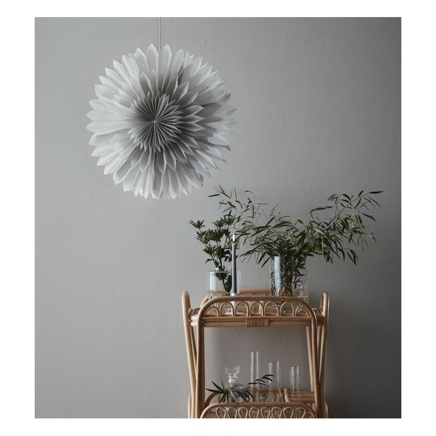 Markslöjd 705841 - joulukoristeet SOLINA 1xE14/25W/230V halkaisija 60 cm valkoinen