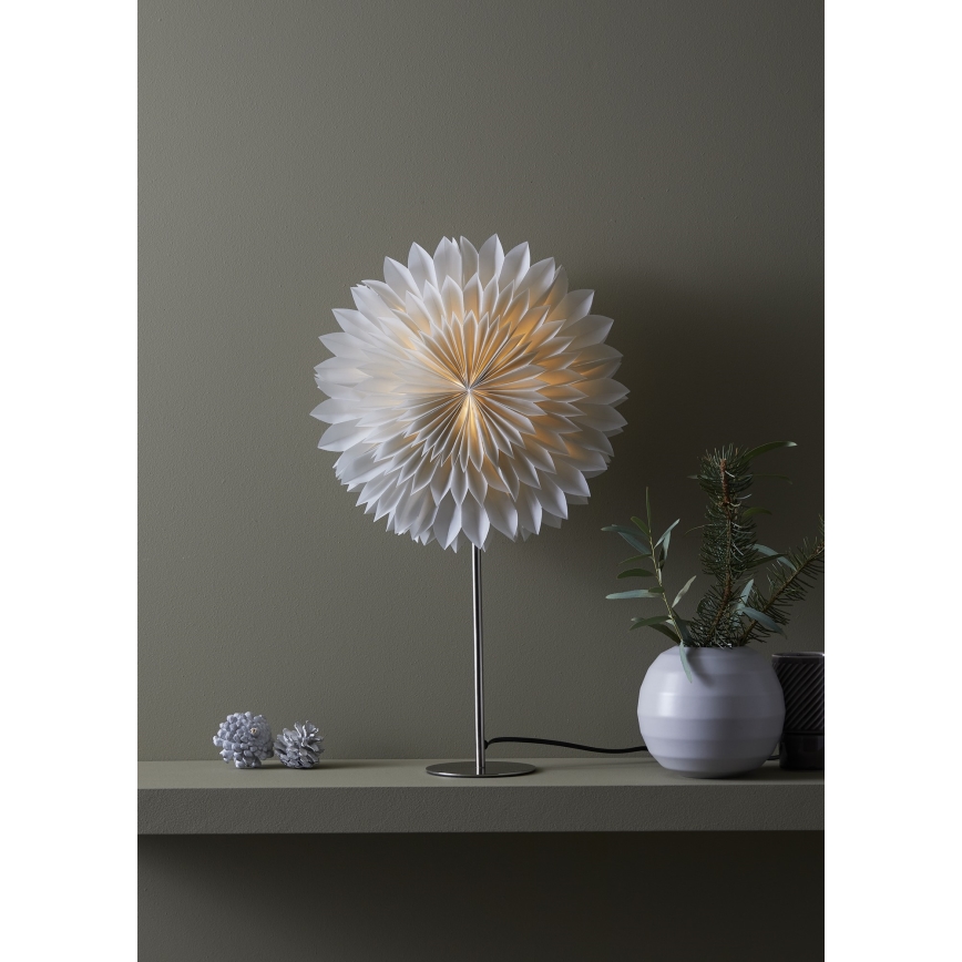Markslöjd 705845 - joulukoristeet SOLINA 1xE14/25W/230V halkaisija 35 cm valkoinen
