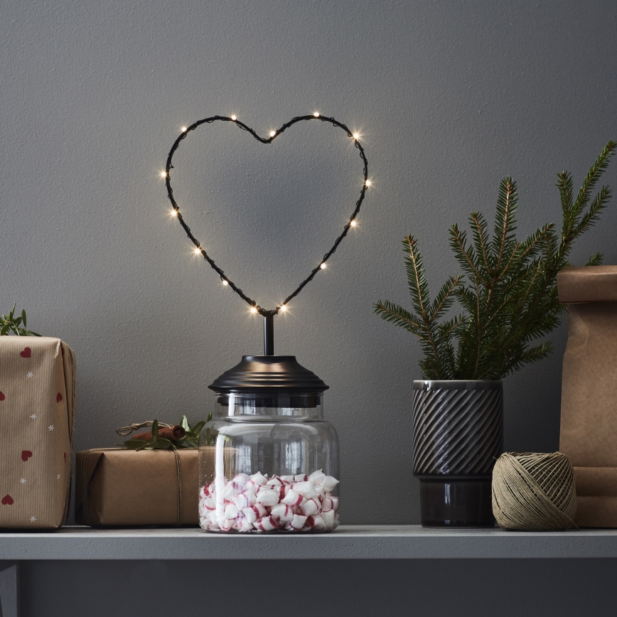 Markslöjd 705855 - LED-joulukoriste SWEETIE LED/0,45W/3xAA sydän